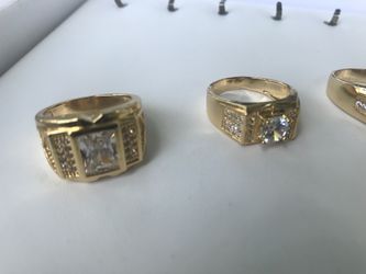 14k Gold filled men rings