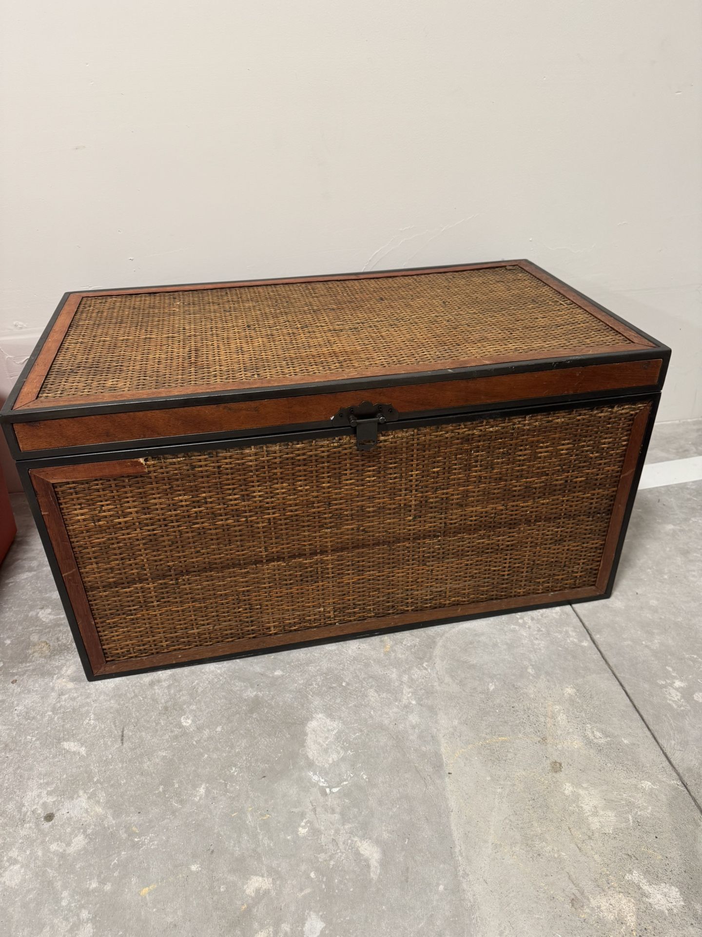 Wicker Storage Trunk – $50