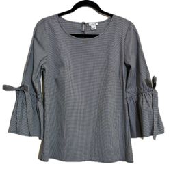J.Crew Gray Plaid Blouse 