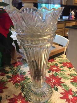 Crystal flower vase
