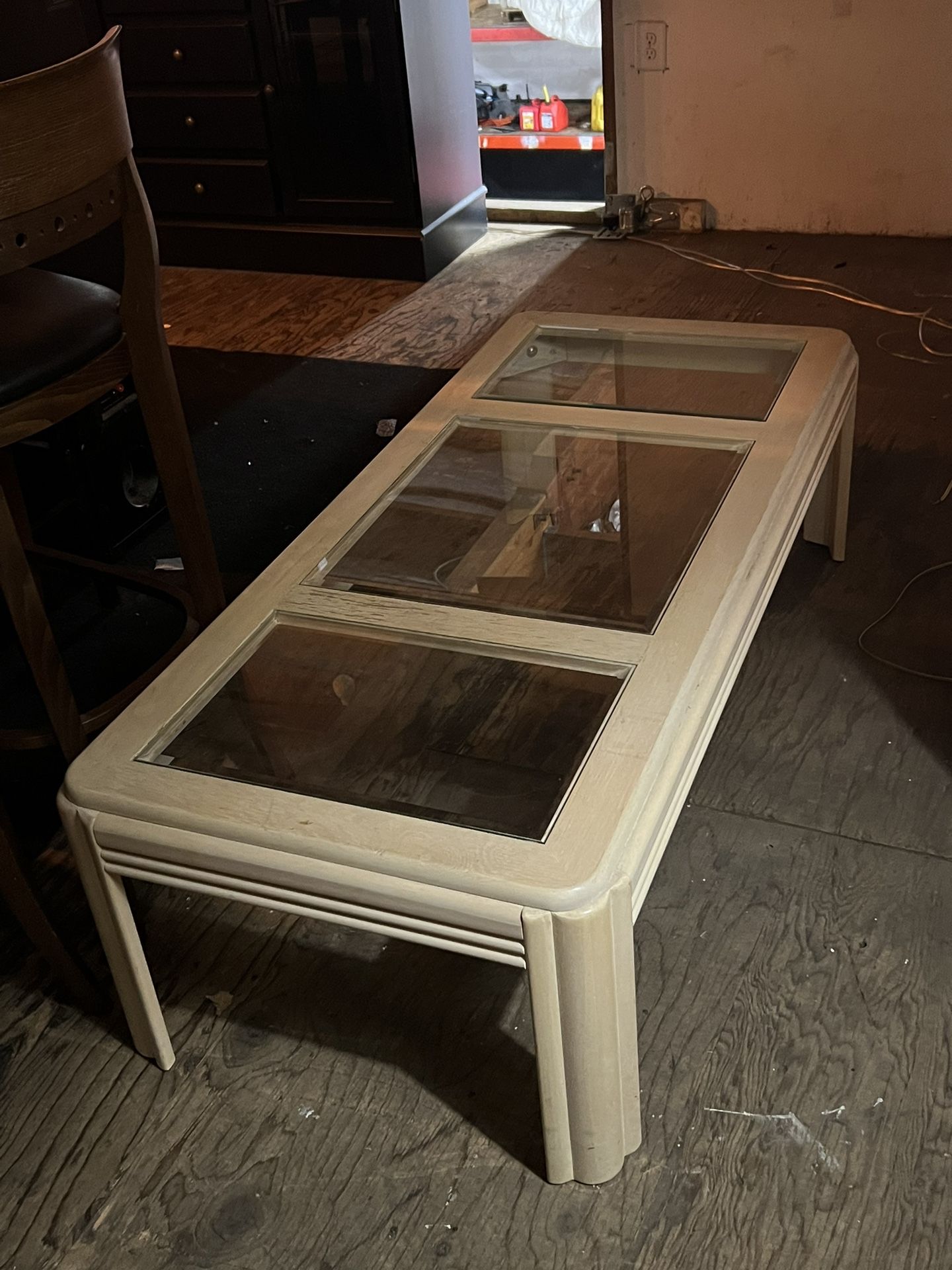 White Wash Coffee Table And End Table