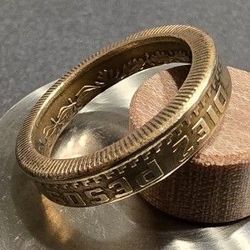 2022  Diez Peso Coin Ring Size 9.5