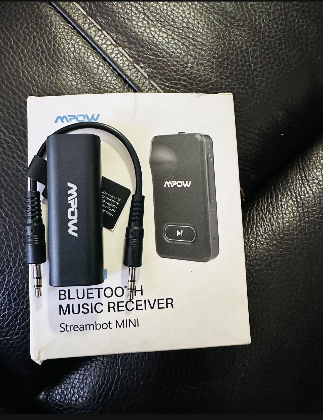 Mpow Bluetooth Music Receiver Stream or Mini And Mpow Ground Loop Noise Isolator for Car Audio/Home Stereo System with 3.5mm Audio Cable (Grey)