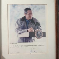 GEORGE BUSH PORTRAIT SIGNED (2002 RNC)
