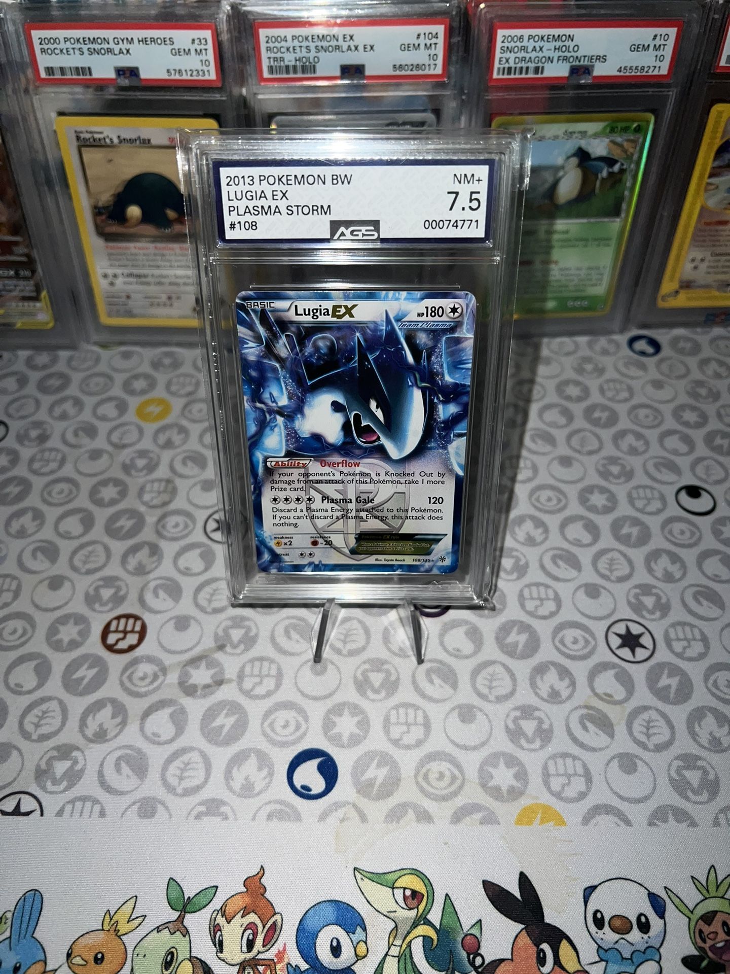 Pokémon 2013 Black And White Lugia EX 108/135 Plasma Storm Near Mint 7.5 