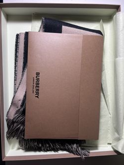 Burberry Logo Wool Scarf