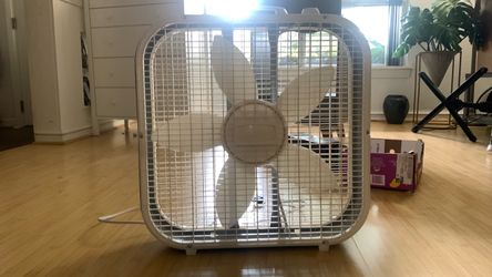 A normal box fan