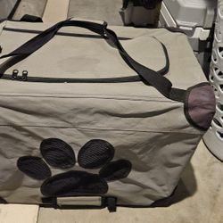 Collapsable Dog Carrier Folds For Storing