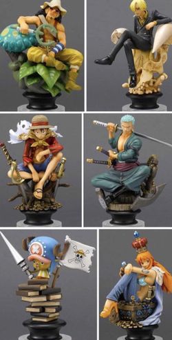 One Piece: Chess Piece Collection R Volume 1 (Set of 6) by Megahouse WHITE BASE