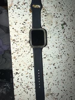 Apple Watch with Black Sport Band