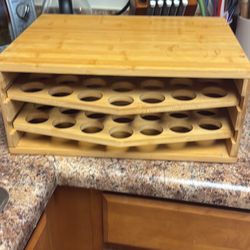 Bamboo Wooden K Cup Holder