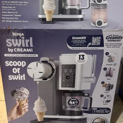 Ninja Swirl By Cream.  Ice Cream Machine.  New Box Opened But Everything Is New Never Used 