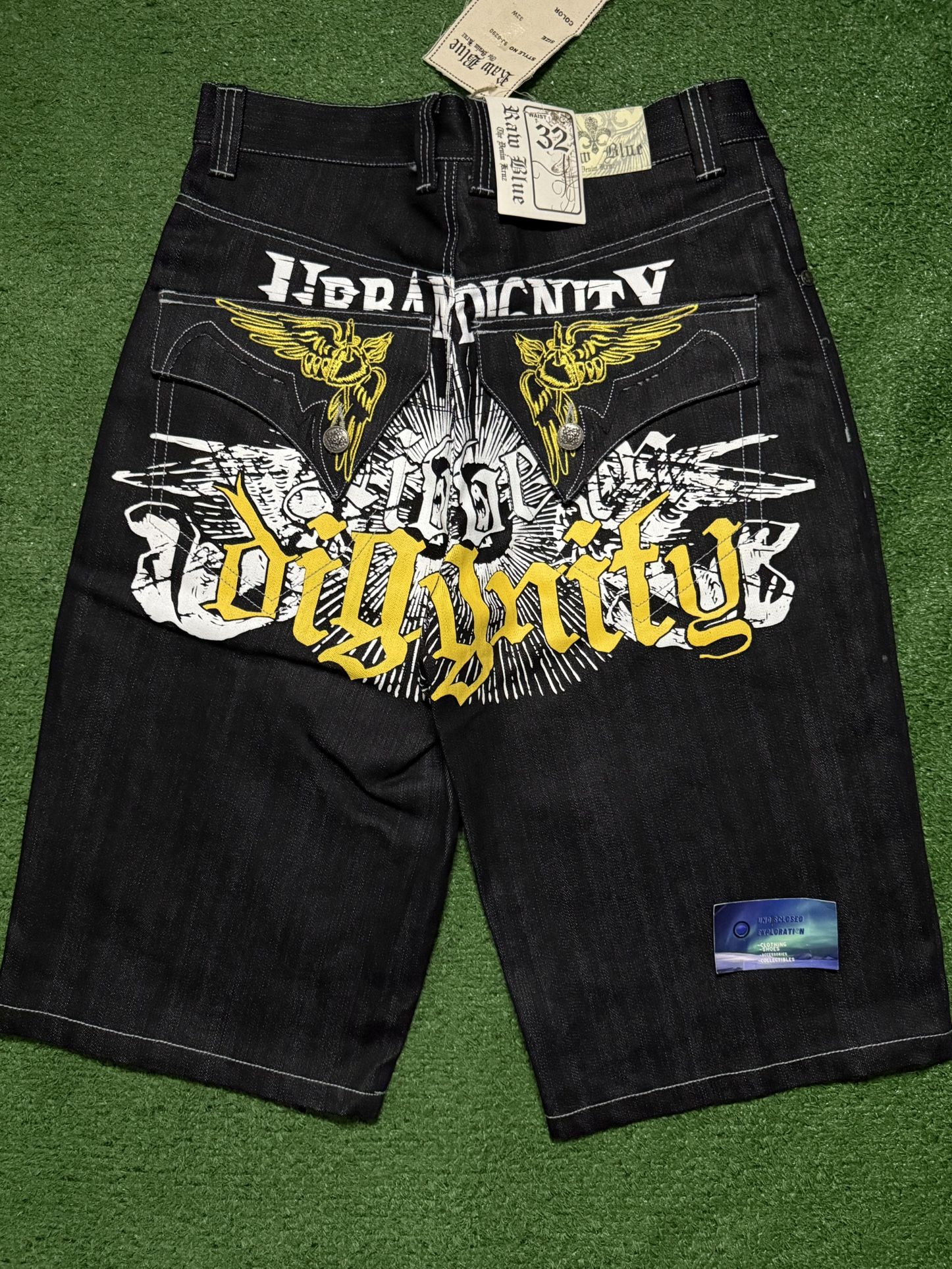 Vintage Raw Blue Jorts W32