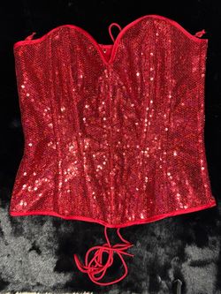 Red Halloween corset