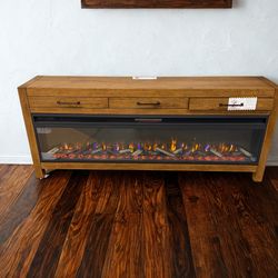 77” Console Fire place