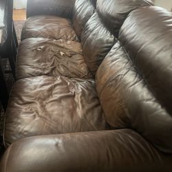 5 Piece Leather Sofa 
