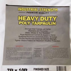 Heavy Duty Tarp Lona Waterproof New!