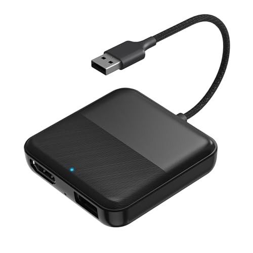 Car TV Mate, HDMl Multimedia Adapter for Cars with Factory Wired CarPlay, Car TV Converter for Fire TV Stick Game Consoles Screen Throwers HDMI Output