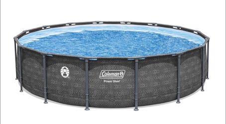 Power Steel 16 Ft. X 42 In. round Metal Frame above Ground Pool Set