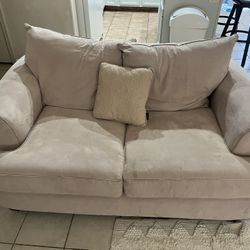 Set of two beige sofa