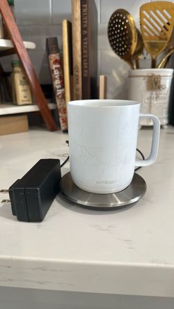 Ember Temperature Control Smart Mug 2, 14 Oz, App-Controlled Heated Coffee Mug with 80 Min Battery Life and Improved Design, White