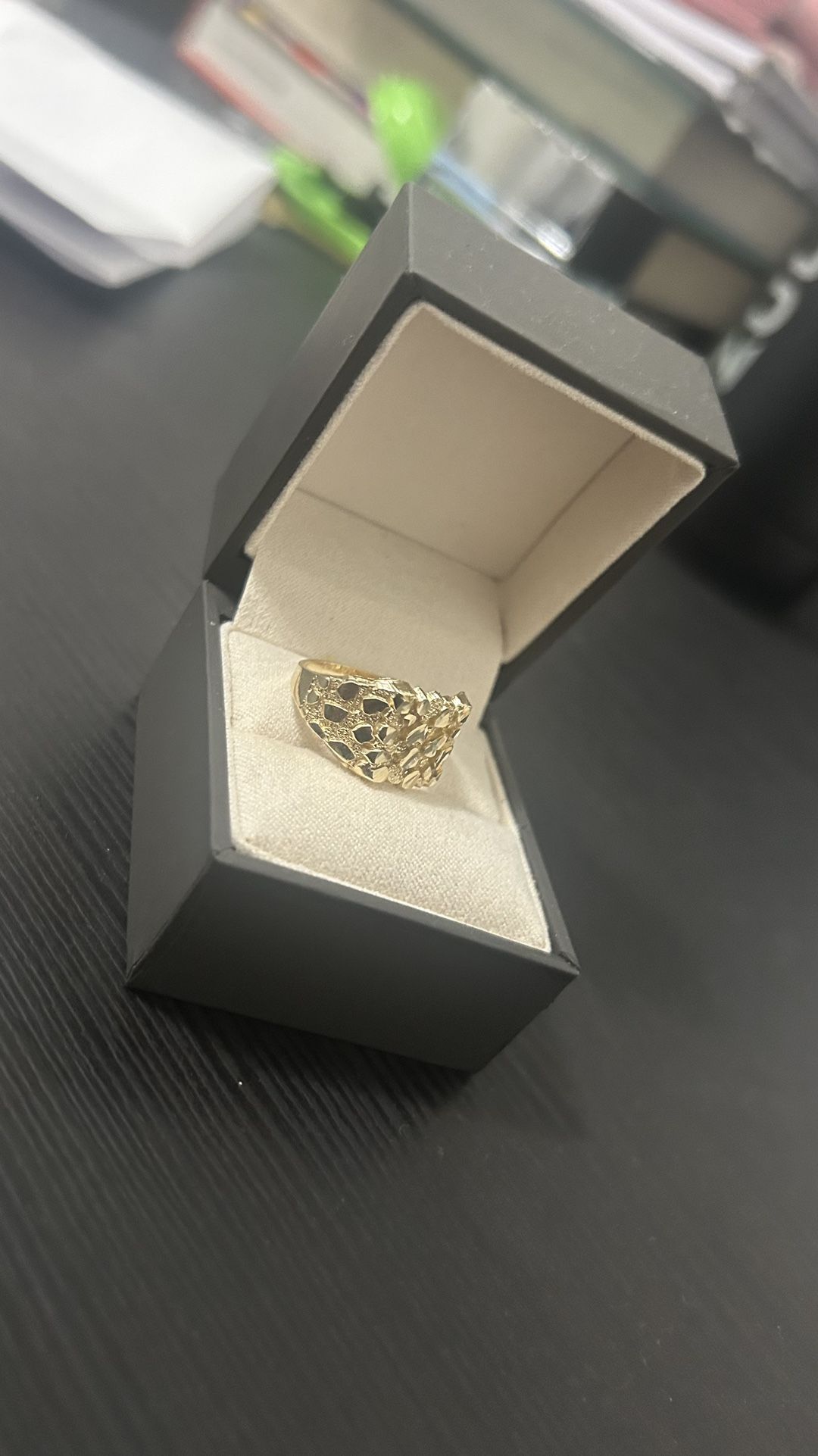 Gold Nugget Ring 14k