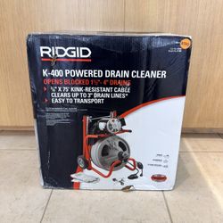 RIDGID K-400 POWERED DRAIN CLEANER