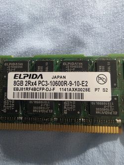 Elpida 2GB DDR3 RAM