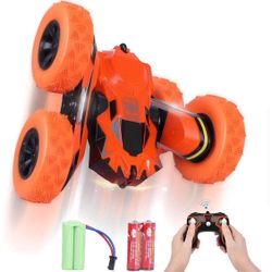 RC Stunt Car, 4WD 2.4Ghz Remote Control Car Rotating Double Sided 360° Flips