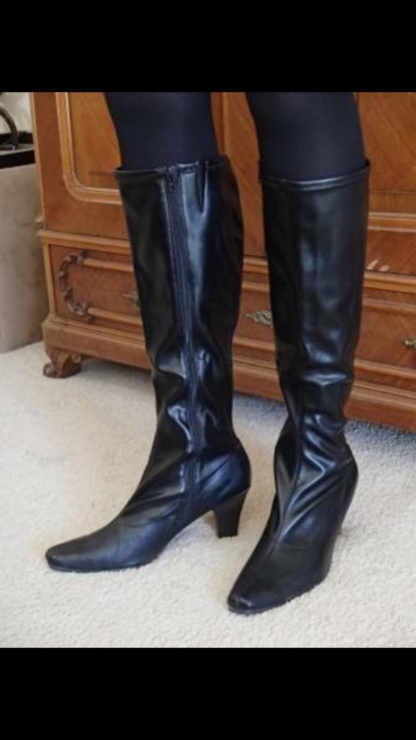 Aerosoles "Risky Pizness" Women's Tall Black Boots Size 11
