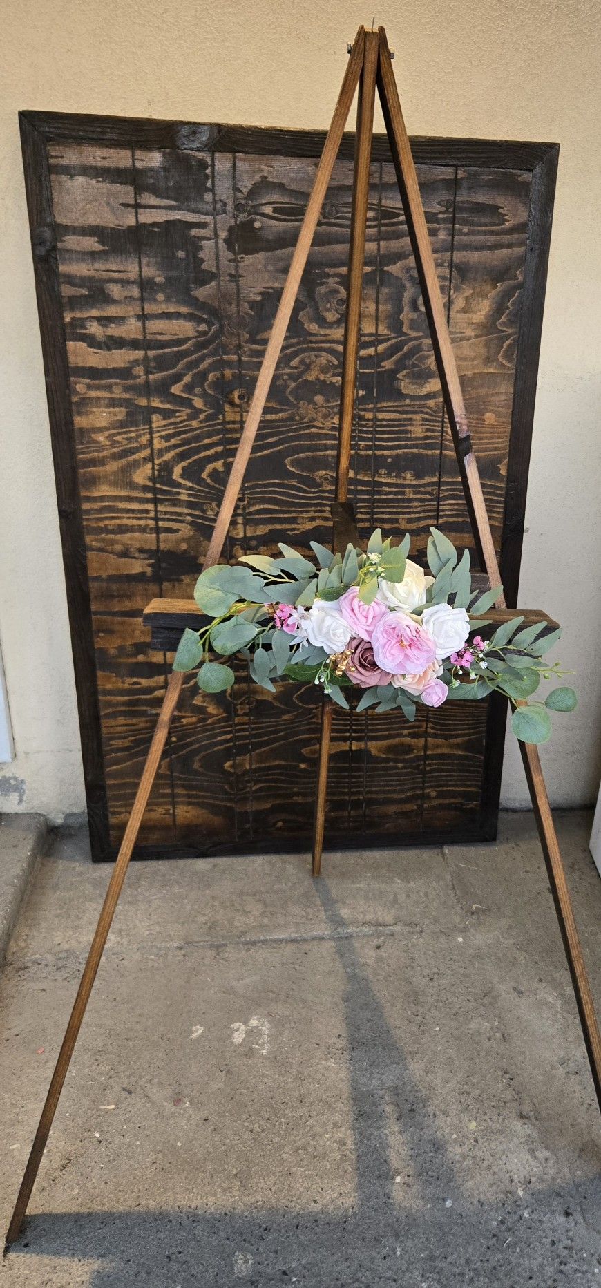 Wooden Easel Stand Wedding Sign Stand