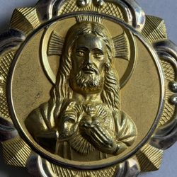 10K Gold Religious Medallion – Large Pendant – $200
