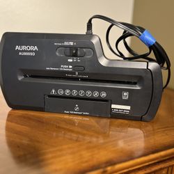 Paper And Plastic Shredder VGC Aurora AU800SD