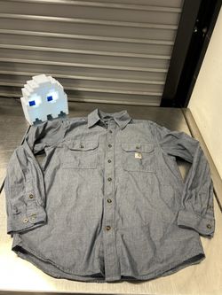 Carhartt Button Up Long Sleeve Size Medium