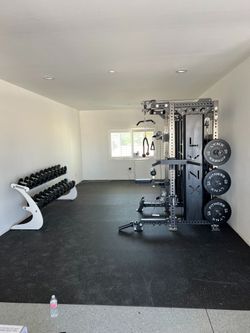 2in1 Pro Series - All in One Home Commercial Gym - Dual Cable Machine - Squat Rack - Bench Press - (Weights Fitness Exercise) 