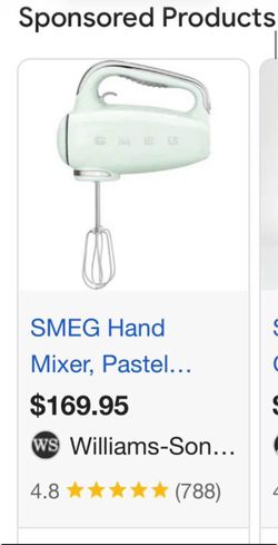 SMEG Hand Mixer Pastel Green