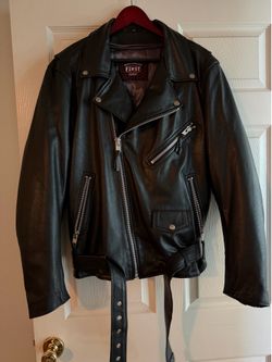Men’s double X black motorcycle jacket