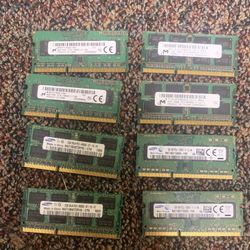 Assorted DDR 3 laptop RAM
