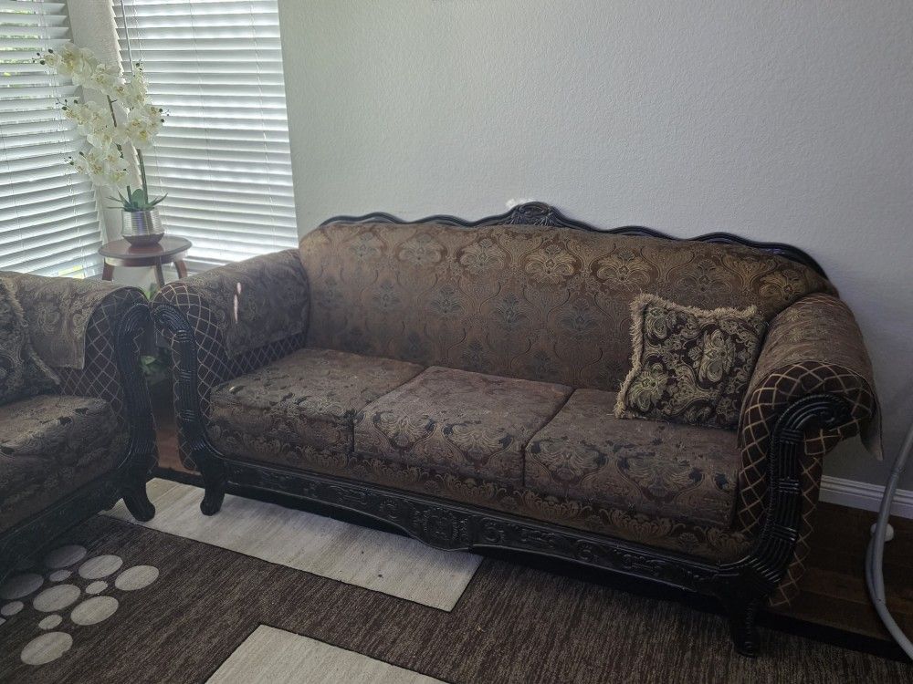 2 Brown Couches