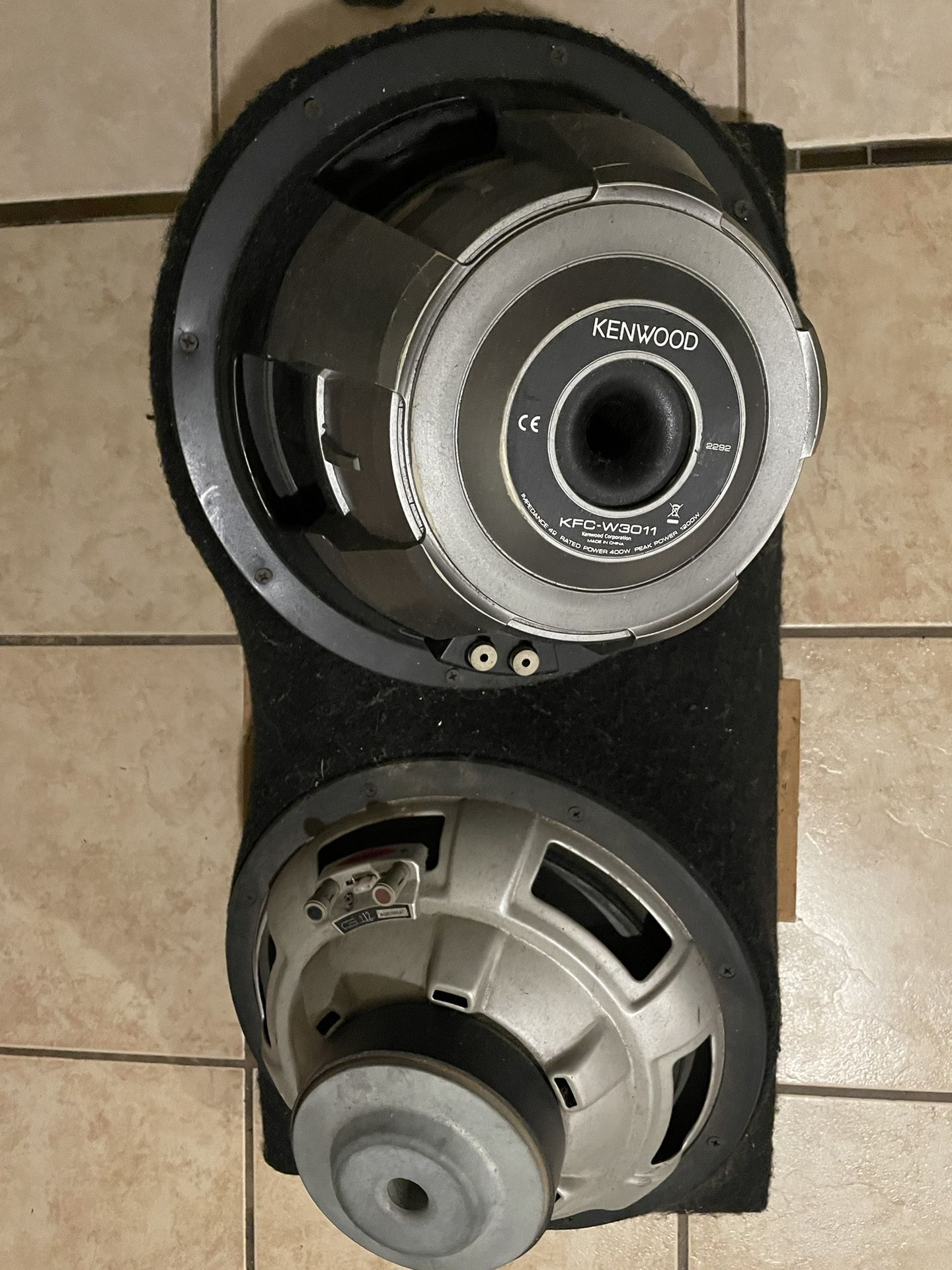 Kenwood KFC-W3011 1200 Watt Subwoofers