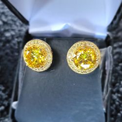 Lemonade XL 3.5 Carat CZ
Halo Earrings