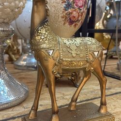 Golden Deer Figurine Decor