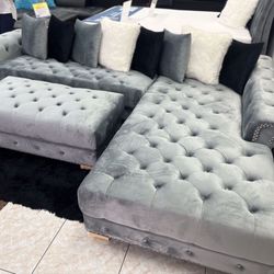 Sectional Sofa With Ottoman New 117x90