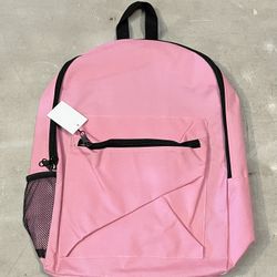 Pink, Purple, and Gray Backpacks
