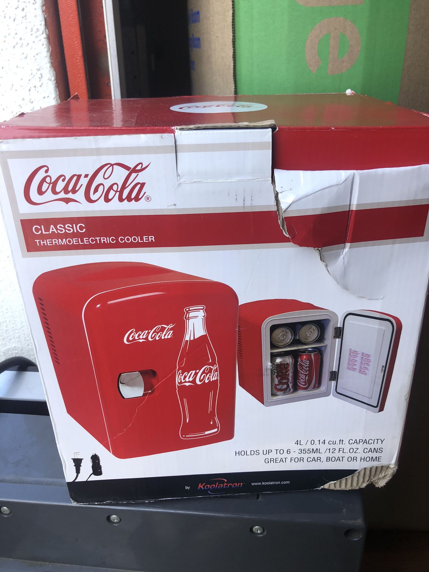 Coca Cola 6 Can Mini Fridge