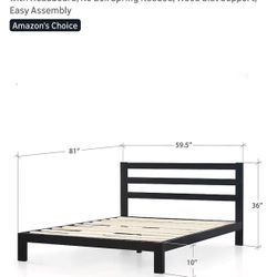 Queen Metal Bed Frame 