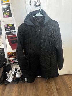 Under Armour Black Quilted Puffer Jacket with Hood