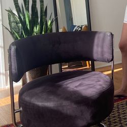 Vintage Suede Rotating Chair 