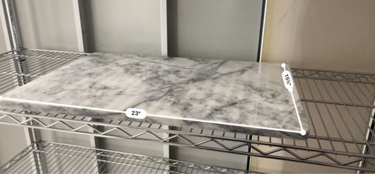 White Marble Slab 23" x 15⅝"