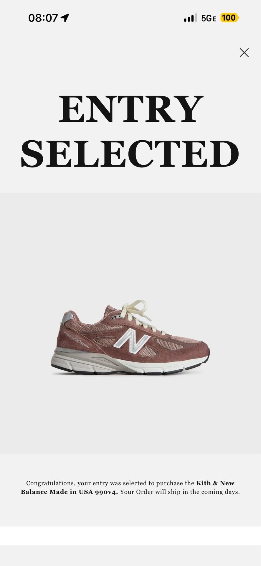 Kith new balance 990V4